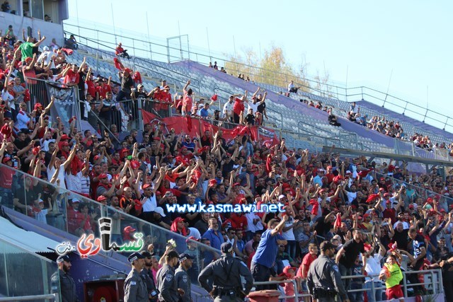 فيديو : الحسم النهائي ينتقل الى ارض الناصرة يوم الثلاثاء بعد التعادل 1-1 واكثر من 4500 مشجع ساند الفريق القسماوي 